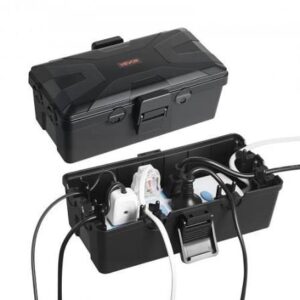 VEVOR Outdoor Electrical Box Waterproof, 9.4 x 4.3 x 2.8 in, IP54 Weatherproof Extension Cord Cover
